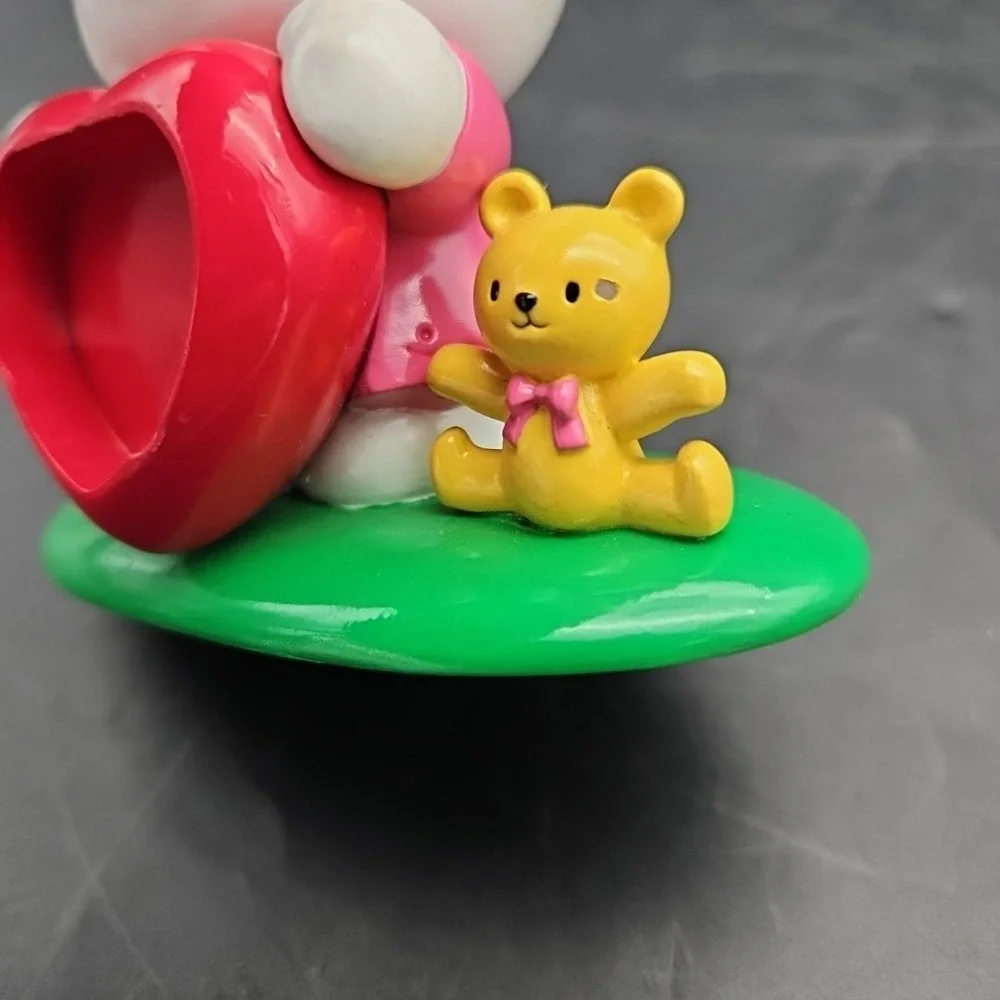 Vintage Rare Hello Kitty Heart Clock 2002 Sanrio Needs Work